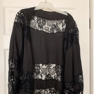 Beautiful lace open front jacket